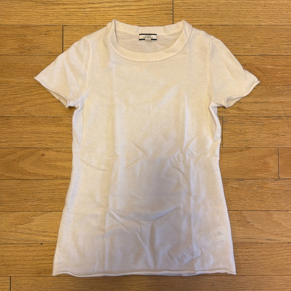 J. Crew cashmere shirt - cream - XS
